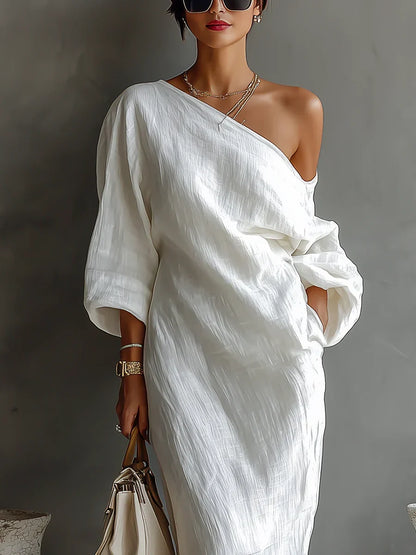 Alondra - Vestido Elegante de Diseño Asimétrico