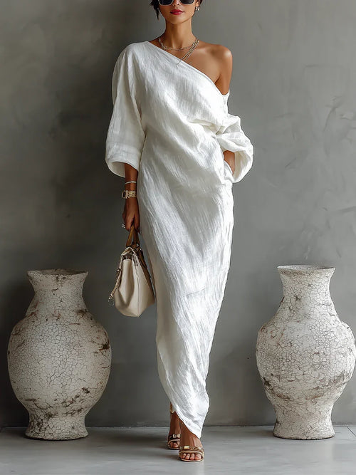 Alondra - Vestido Elegante de Diseño Asimétrico