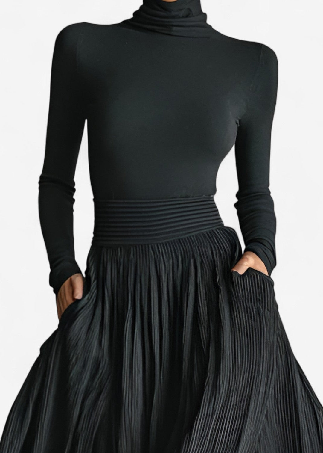 Raquel | Vestido maxi de talle alto