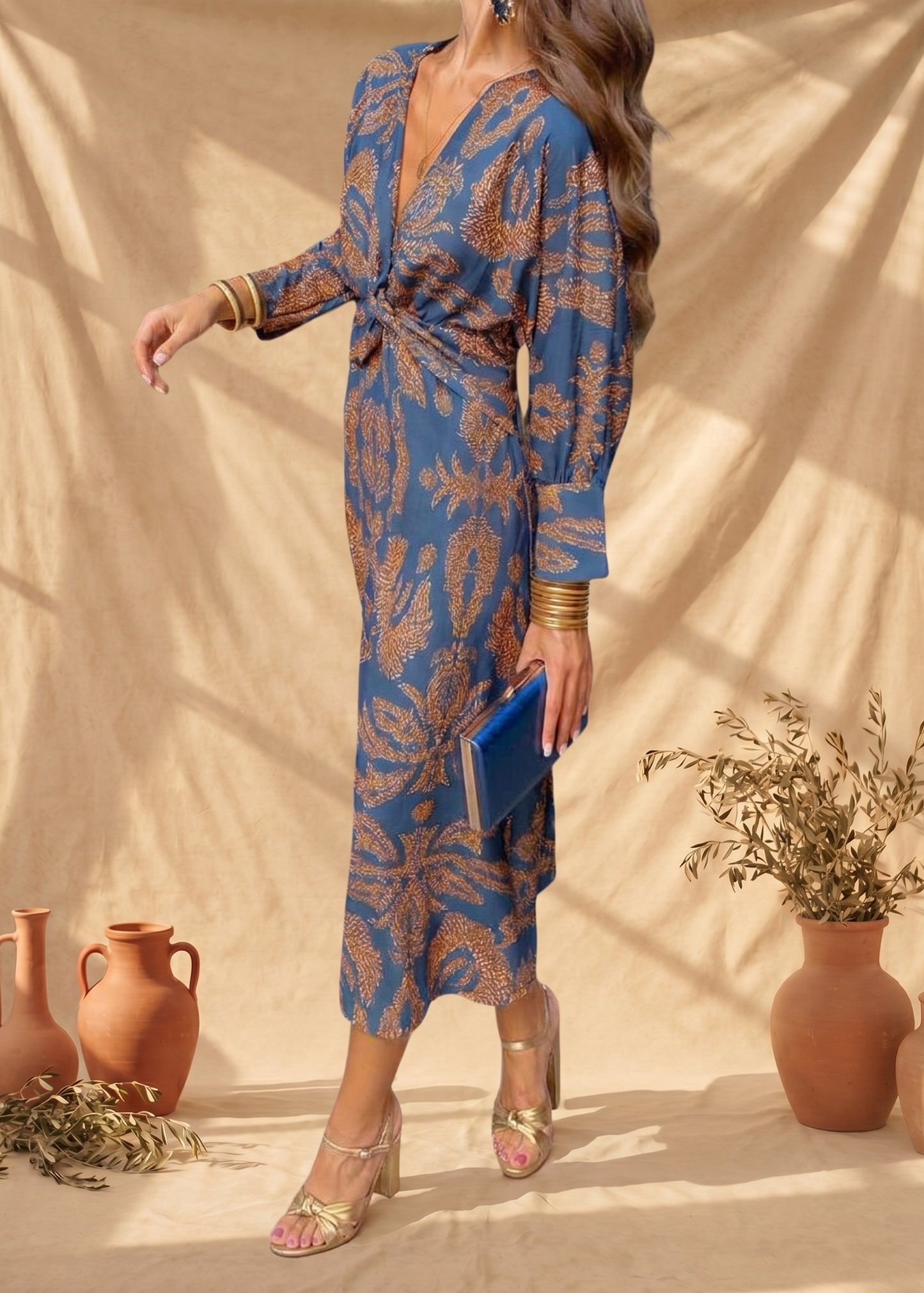 Celeste | Vestido Midi Elegancia Floral