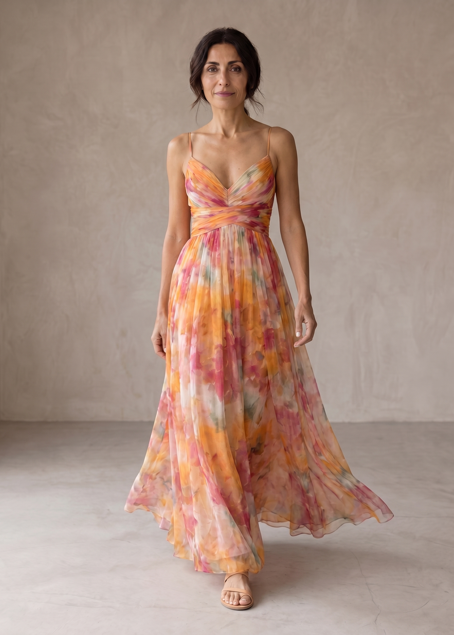Gisela | Maxi-Vestido Encantador con Estampado Floral