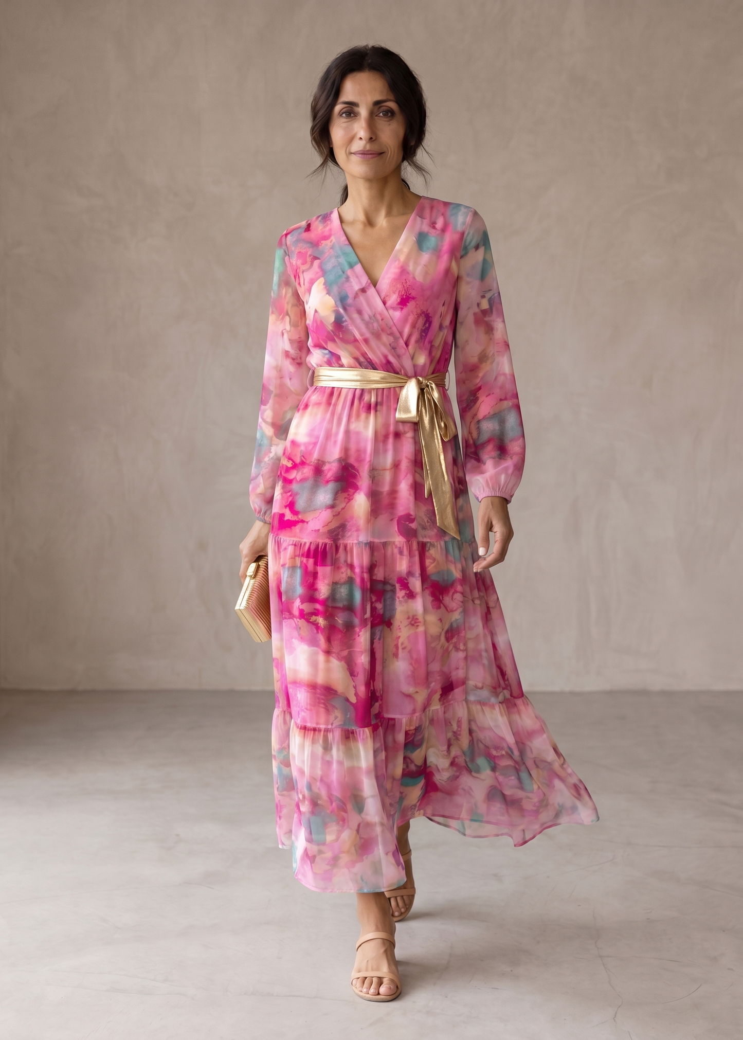 Hazel | Vestido Cruzado con Estampado Floral