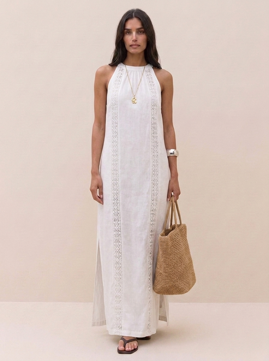 Isla - Vestido Maxi Elegante con Encaje