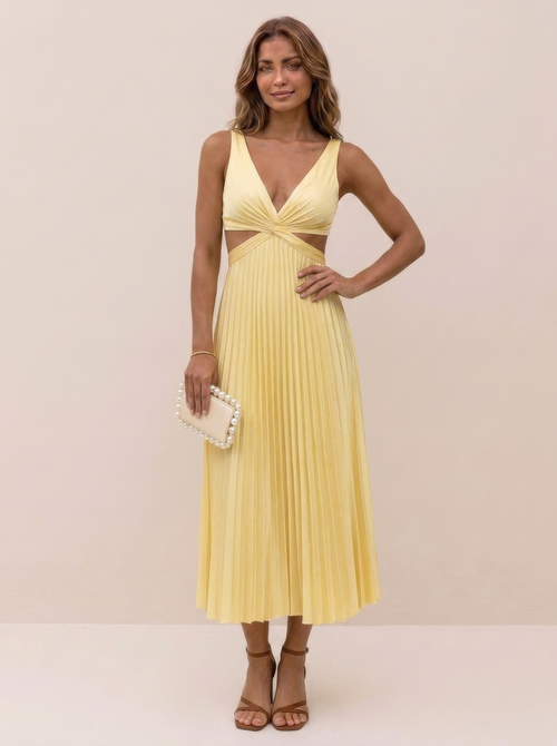 Isabella - Vestido plisado elegante