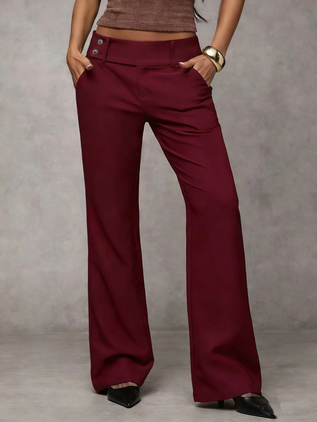 LUNA - Pantalón Moderno Acampanado