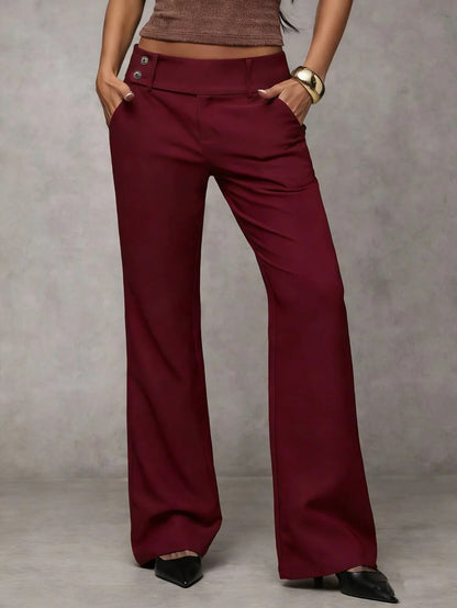LUNA - Pantalón Moderno Acampanado