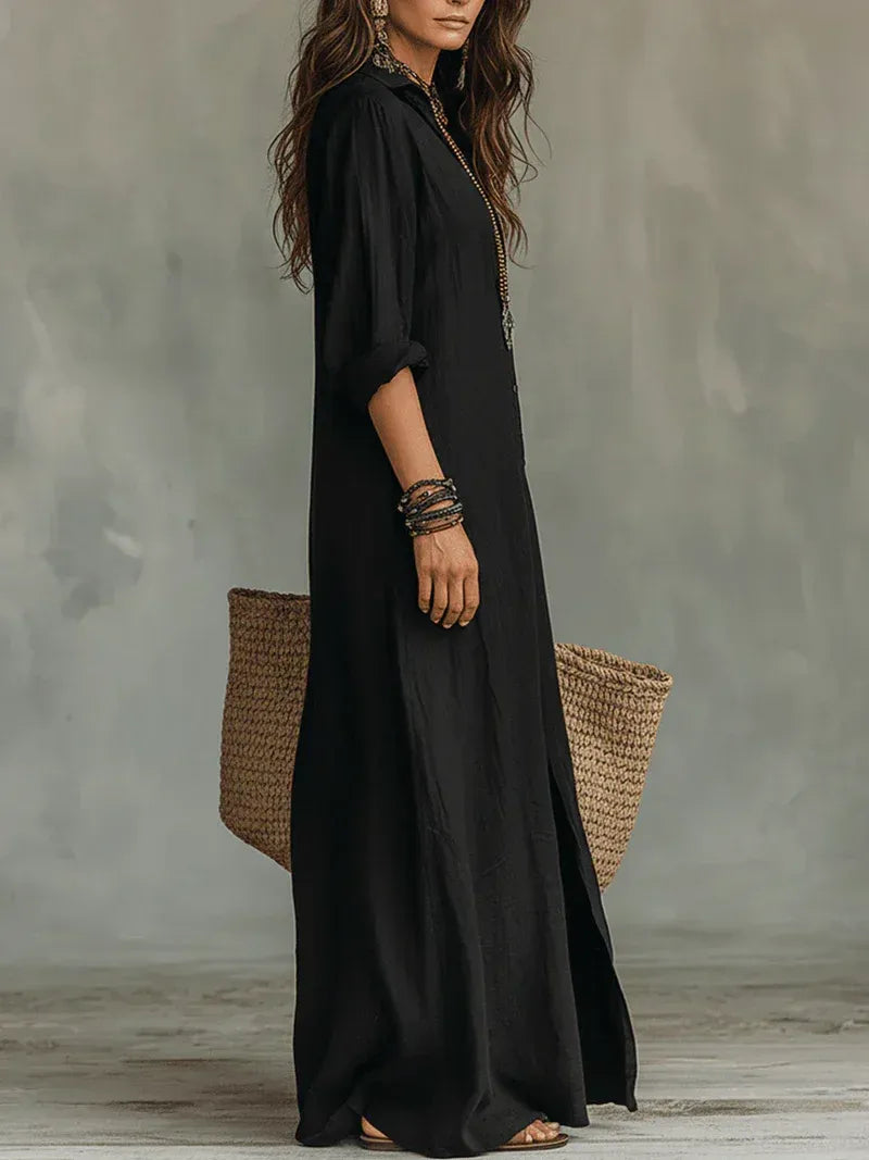 ELENA - Vestido Maxi Favorecedor y Versátil para el Día a Día