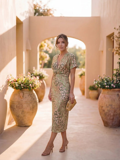 SOFÍA - Vestido Midi Cobre