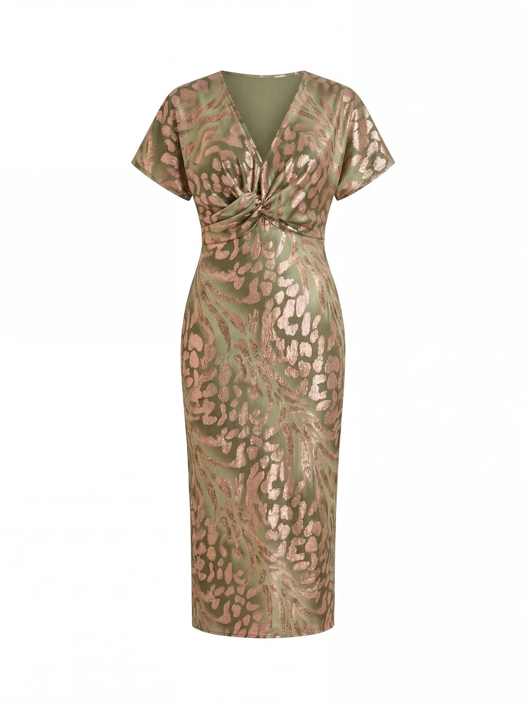 SOFÍA - Vestido Midi Cobre
