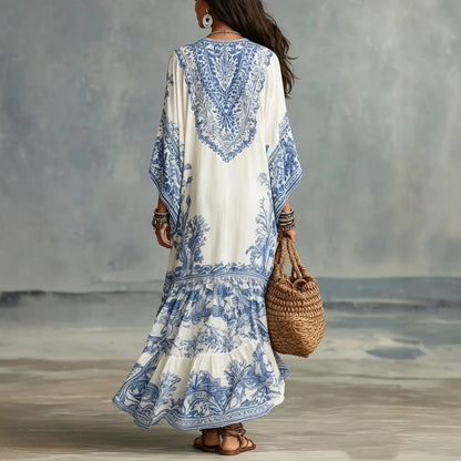 Alba - Vestido Bohemio Maxi Étnico