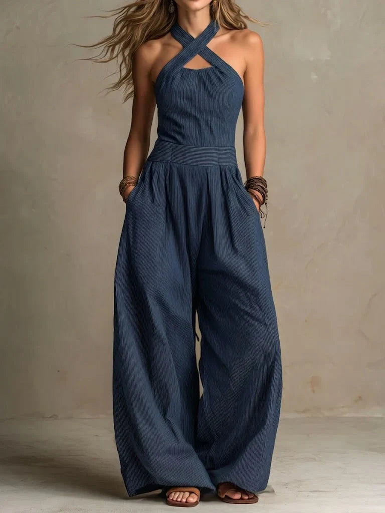 Mariela - Mono Elegante con Escote Cruzado