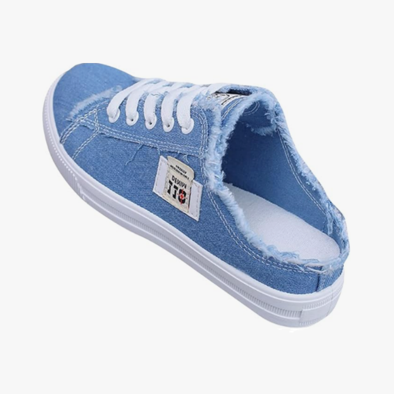 Zapatillas vaqueras tipo mule para mujer